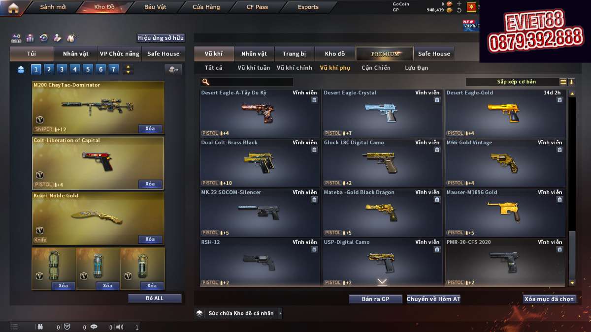 shop acc cf uy tin gia re